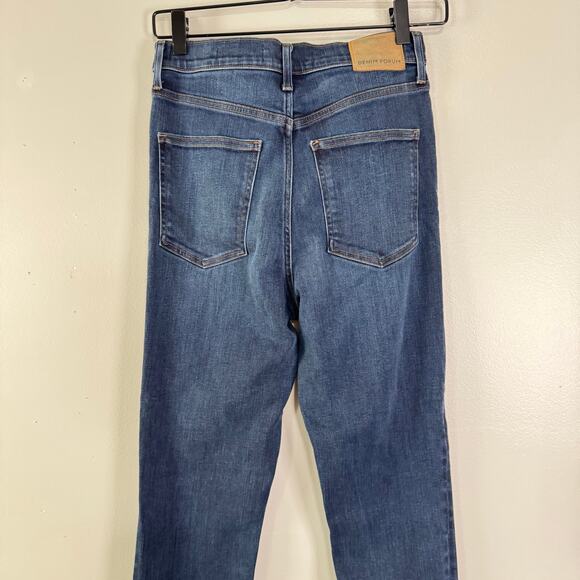 Denim Forum The Lola High Rise Skinny Cropped Jeans Womens Size 29 Blue Stretch - Picture 7 of 11